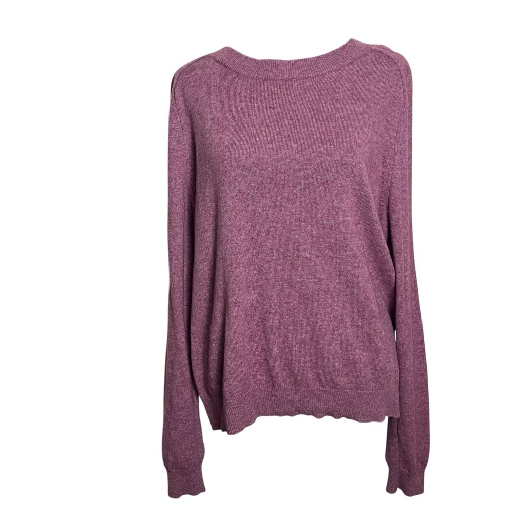 Vince Cashmere Wool Blend Heathered Mauve Pullover Crew Neck — Size Medium - Picture 1 of 9